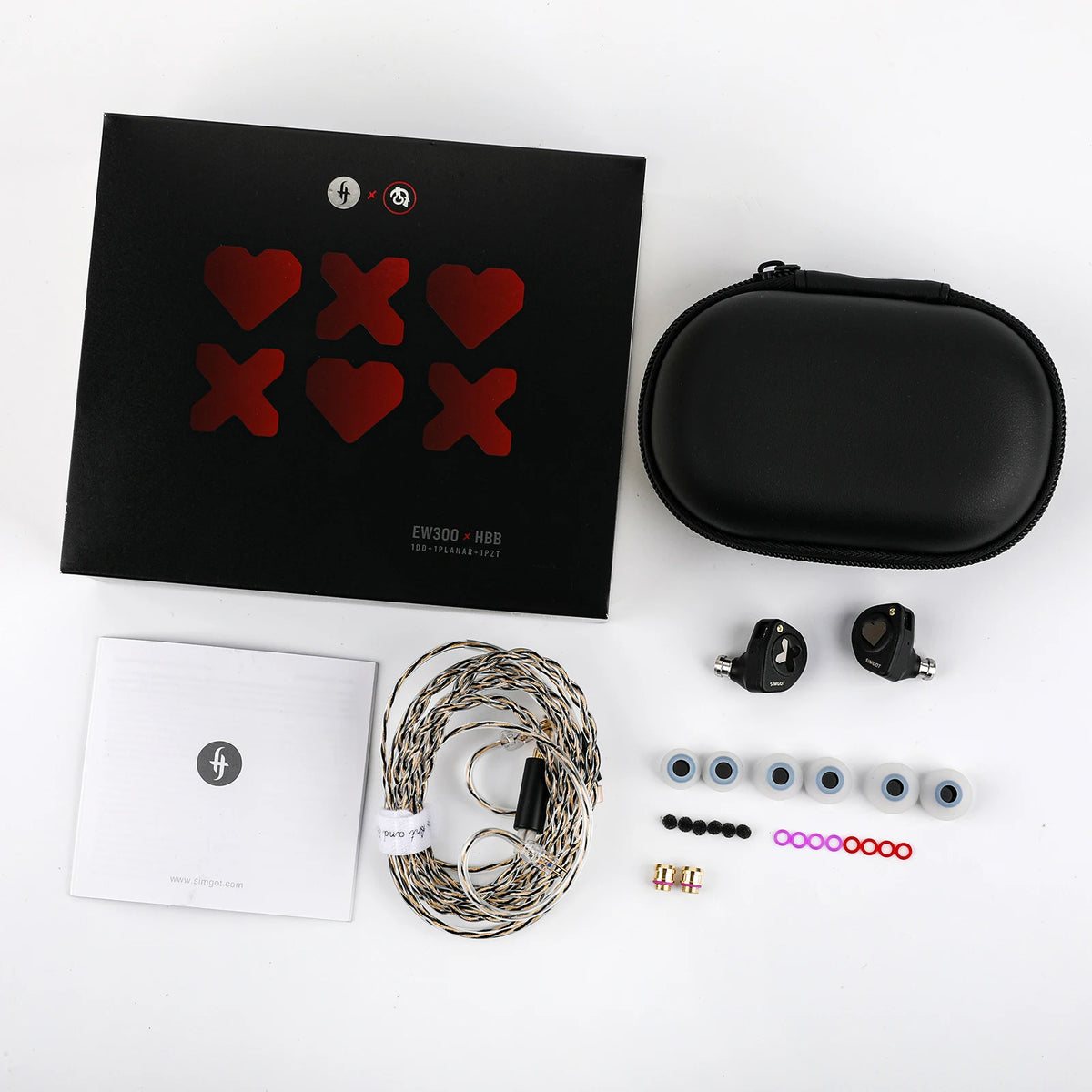 SIMGOT x HBB EW-300 | 1DD+1Planar+1PZ Technology