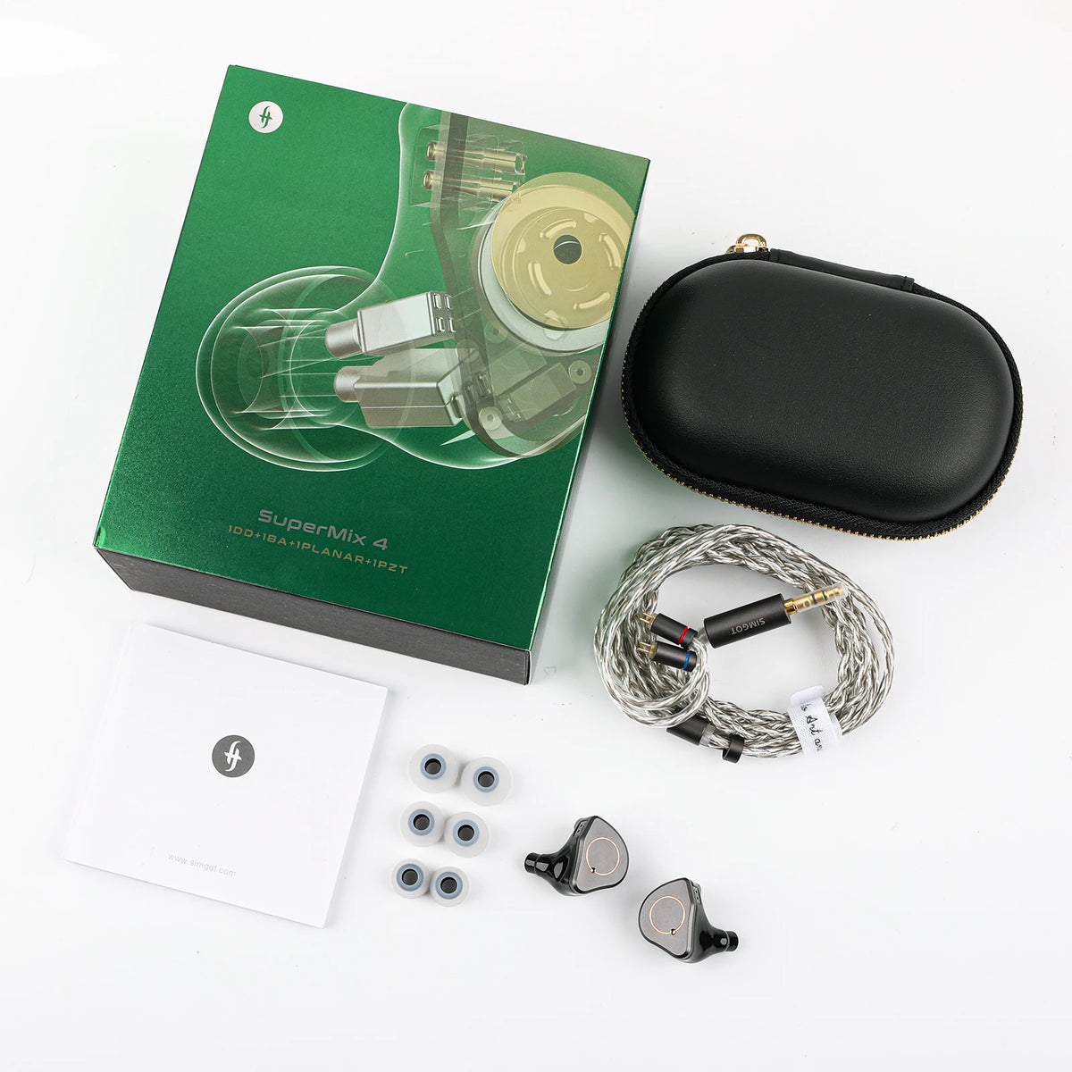 SIMGOT SuperMix 4 | 1DD+1BA+1Planar +1PZT Hybrid Technology