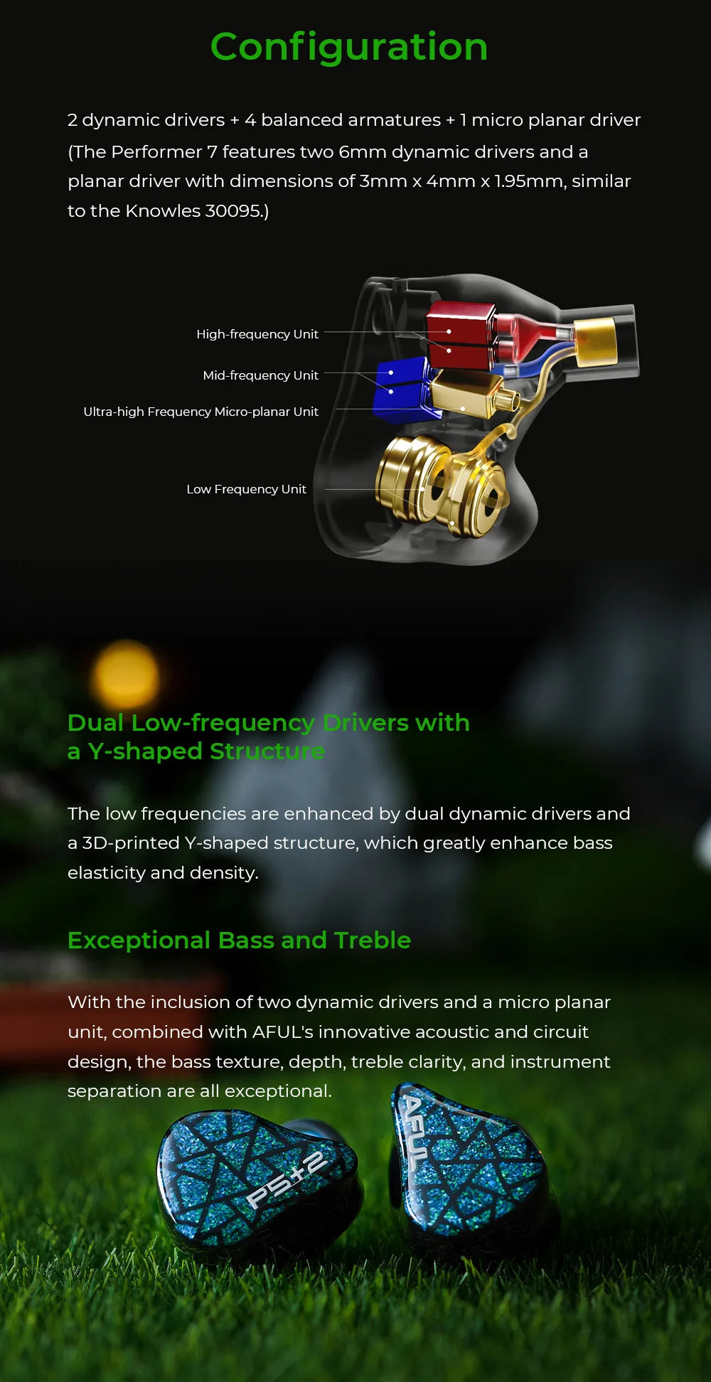 AFUL Performer 5+2 / Performer 7 | 2DD+4BA+1Micro Planar Technologies