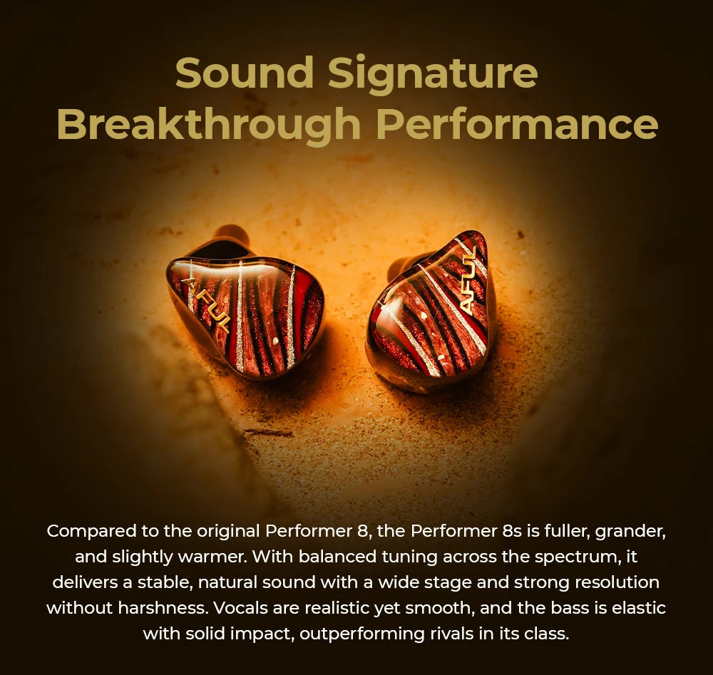AFUL Performer 8S | 1DD+6BA+1 Passive Radiator+1 Micro Planar