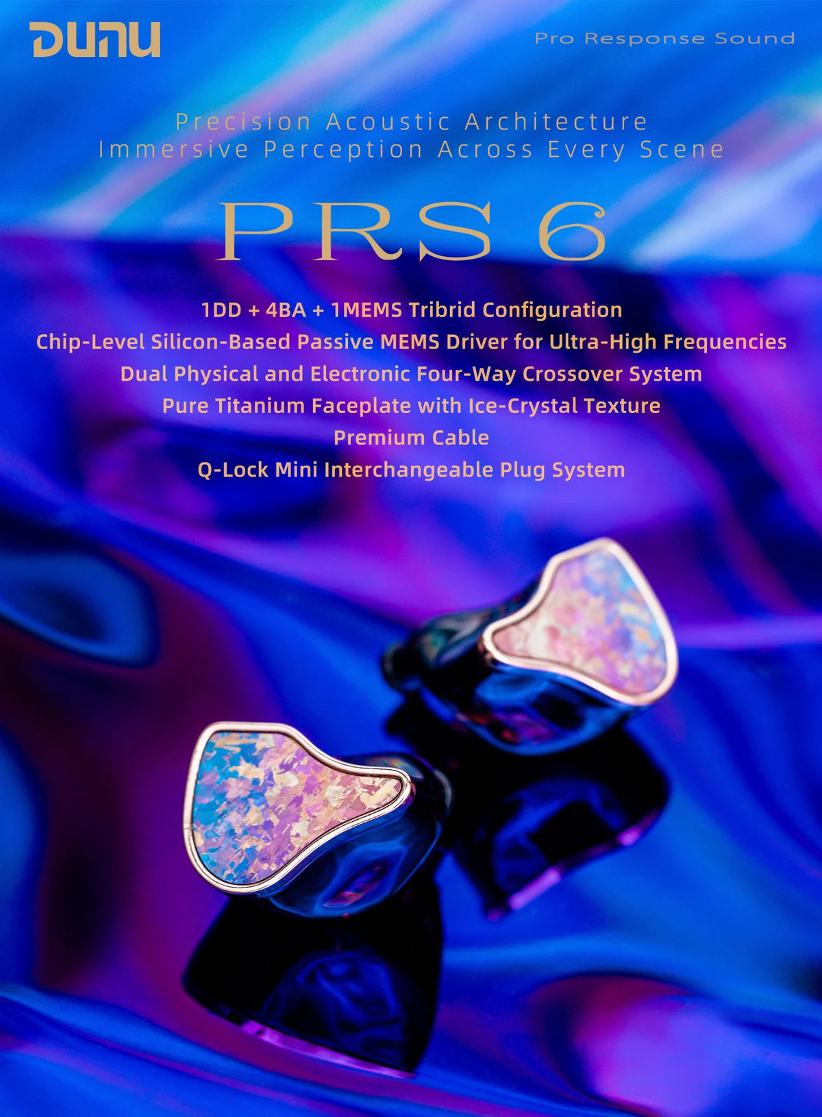 DUNU PRS6 | 1DD+4BA+1MEMS Technology