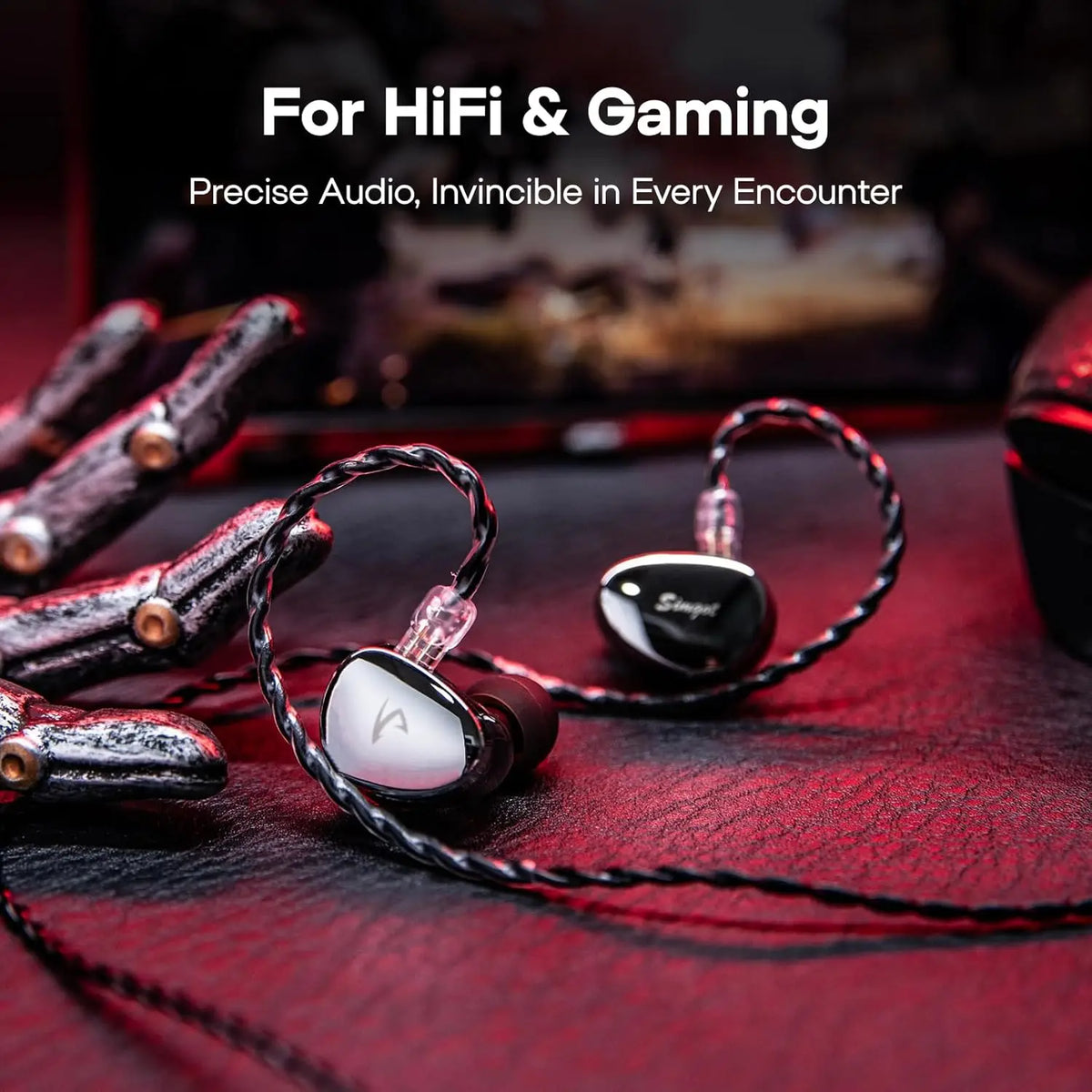 SIMGOT EG280 | 1 Planar+1DD Hybrid Technology | Wired Gaming Earphone