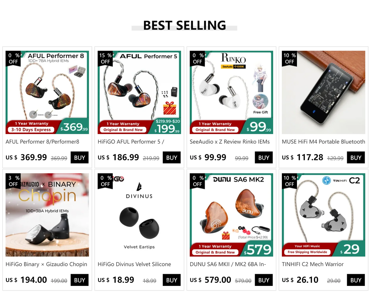 SeeAudio Bravery Black | 4 Balanced Armature Transducer Earphone
