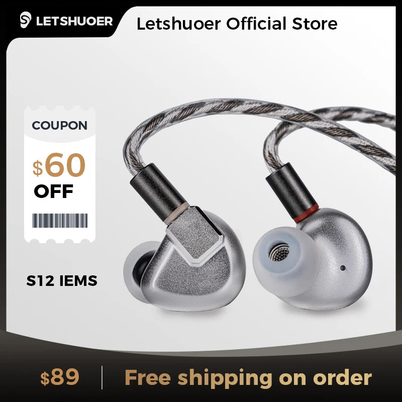 LETSHUOER S12 | 14.8mm Planar Magnetic Transducer Technology