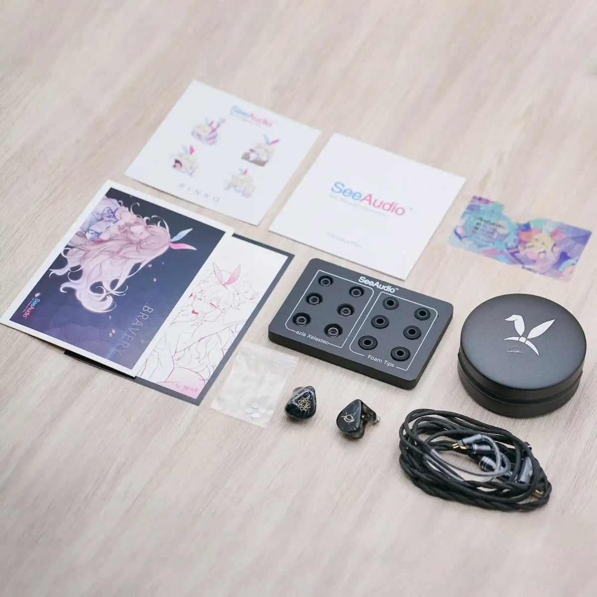 SeeAudio Bravery Black | 4 Balanced Armature Transducer Earphone