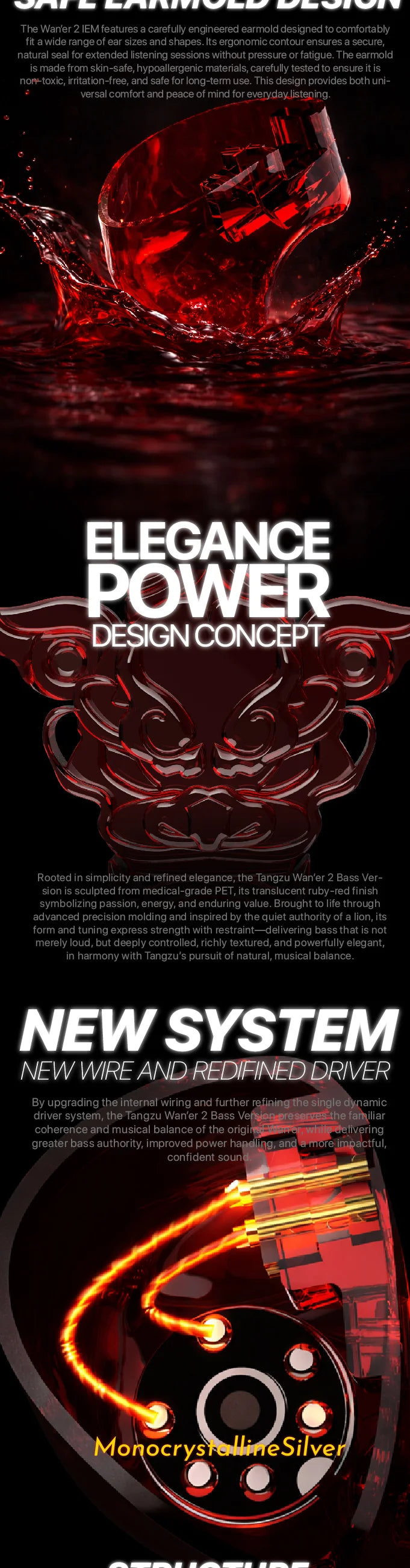 TANGZU WANER SG 2 Red Lion Edition | 10mm PET Single Dynamic