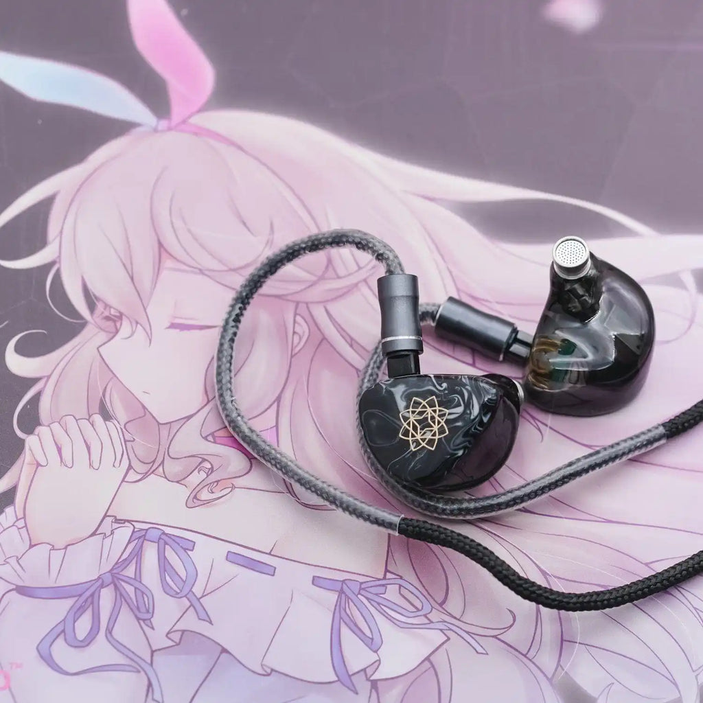 SeeAudio Bravery Black | 4 Balanced Armature Transducer Earphone