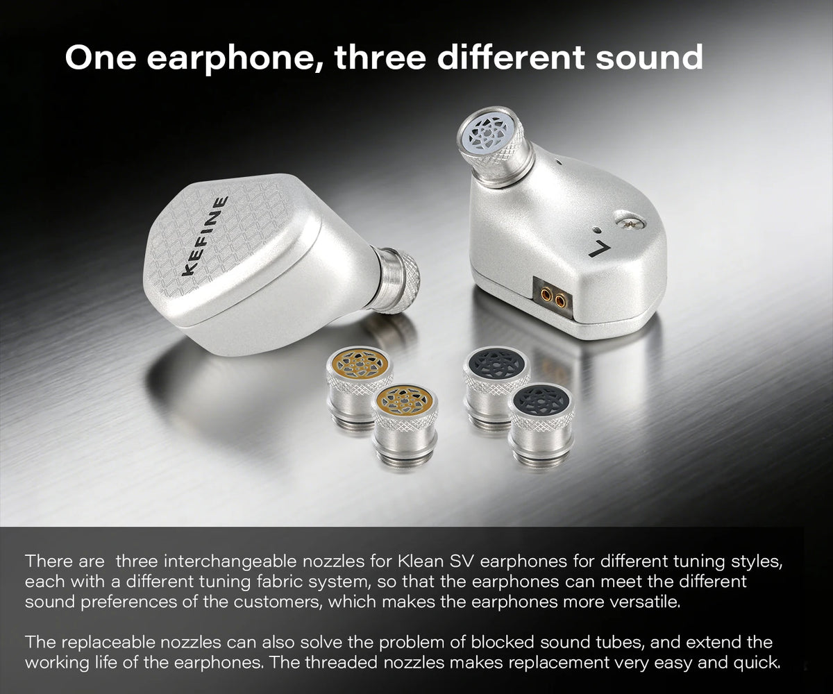 KEFINE Klean SV | 10mm DLC Diaphragm Dynamic Driver