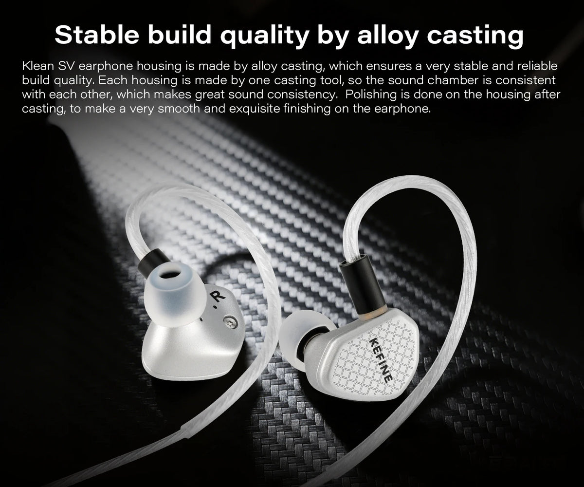 KEFINE Klean SV | 10mm DLC Diaphragm Dynamic Driver