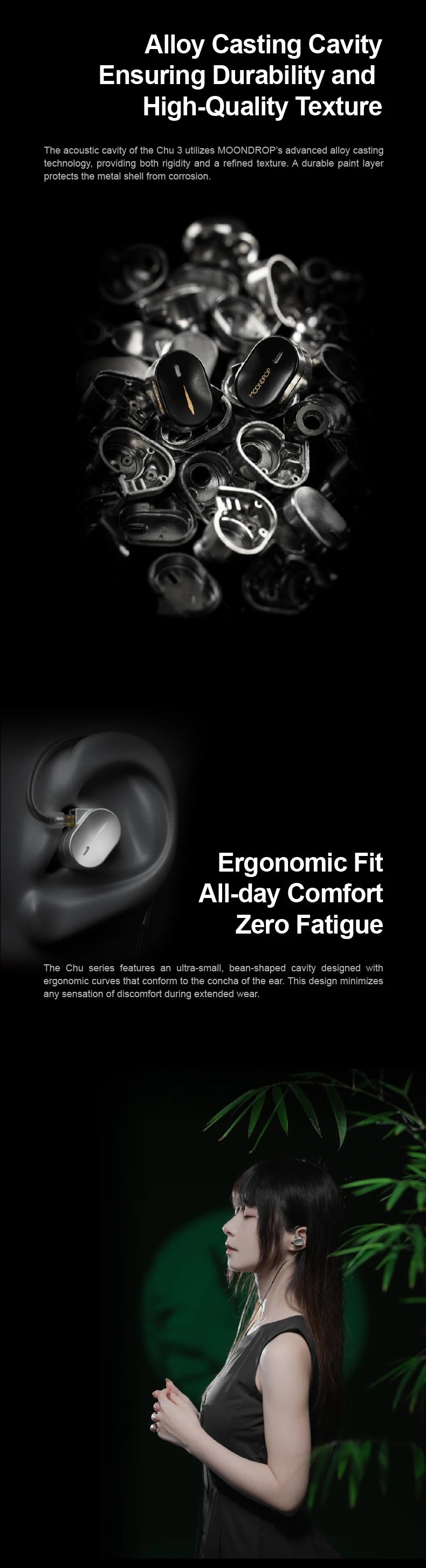 MOONDROP CHU III | Aluminum-magnesium Alloy Dome Composite Diaphragm Dynamic Driver