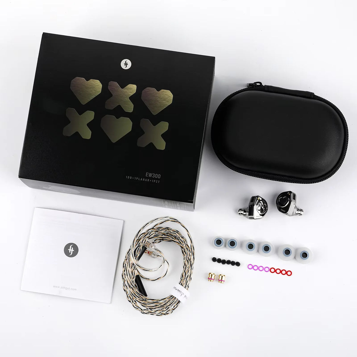 SIMGOT EW300 | 1DD+1Planar+1PZT Technologies