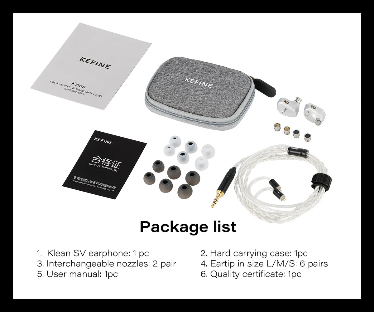 KEFINE Klean SV | 10mm DLC Diaphragm Dynamic Driver